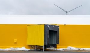 Finest-Hall Factory OÜ toodetud ja paigaldatud päikesepaneelidega PVC hall mõõtudega 35x40 m, kõrgusega 5 m Eesti Kalatootjate Keskühistule.